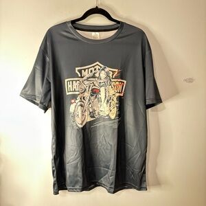 Brand New Harley Davidson Dry-Fit Graphic Design T-Shirt Size Extra Large Grey